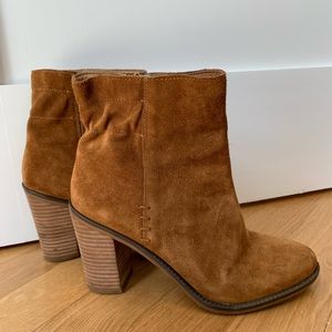 Franco Sarto Suede Ankle Boots
